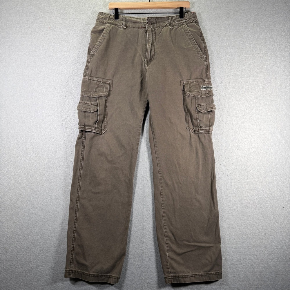 UnionBay Mens 32x34 Cargo‎ Pants Khaki Cotton Straight Leg Casual Outdoor